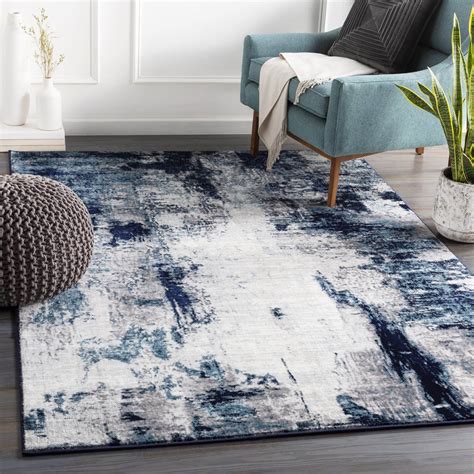 area carpets with navy blue.